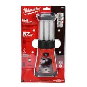 Milwaukee M12 LED Work Light - Red and Black